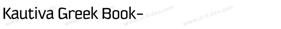 Kautiva Greek Book字体转换